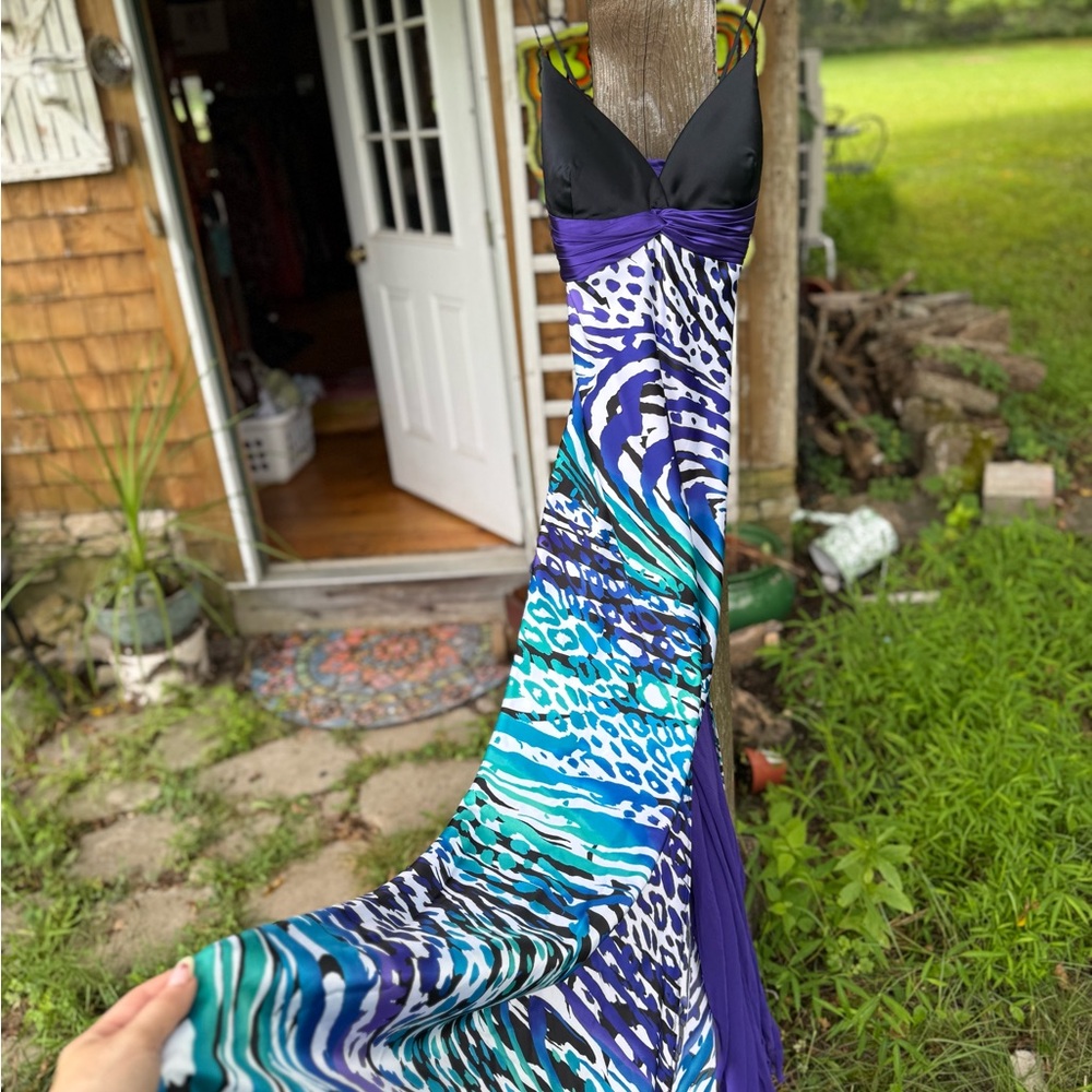 Cache Y2K Abstract Animal Print Prom Dress - Picture 5 of 7